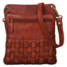 Vintage Umhängetasche Damen Leder braun