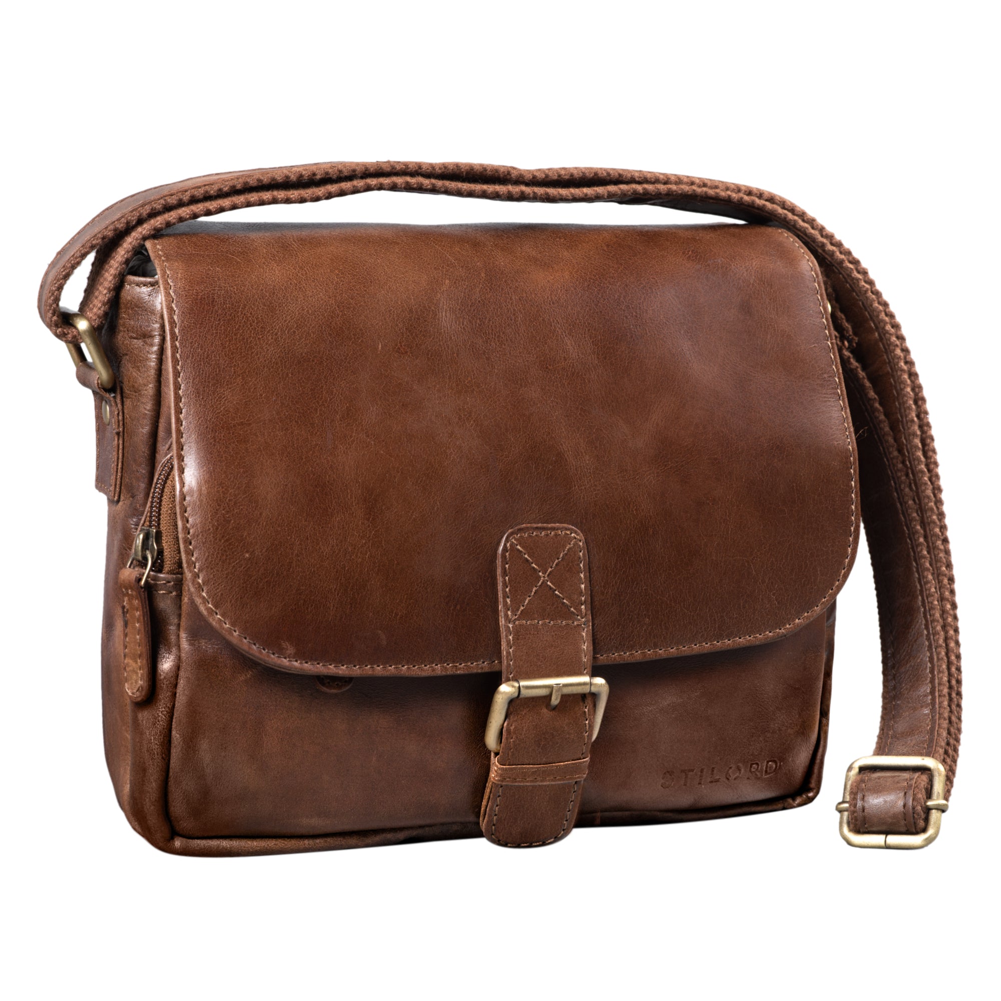 Freizeittasche Leder braun