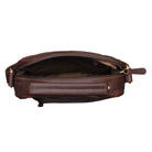 Vintage Schultertasche Leder braun