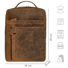 Wildleder Unirucksack Braun Damen