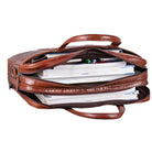 Herrentasche Echtleder Retro braun