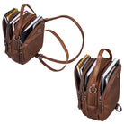 Daypack rucksack leder braun