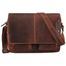 "Curtis" 15 Zoll Messenger Bag Leder