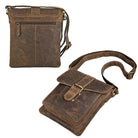 Kuriertasche klein Leder