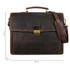 Leder Bürotasche Vintage braun