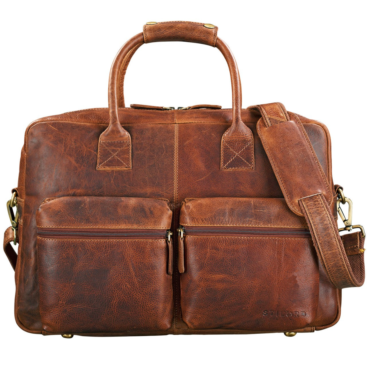 Vintage Businesstasche Leder groß