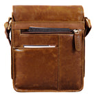 Herren Handtasche Leder braun