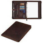 Vintage Dokumentenmappe Leder dunkelbraun