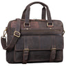 Vintage Businesstasche echtes Leder dunkelbraun
