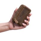 Schlüsseletui mit Geldfach Leder