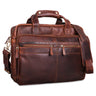 Vintage Leder Lehrertasche cognac dunkelbraun