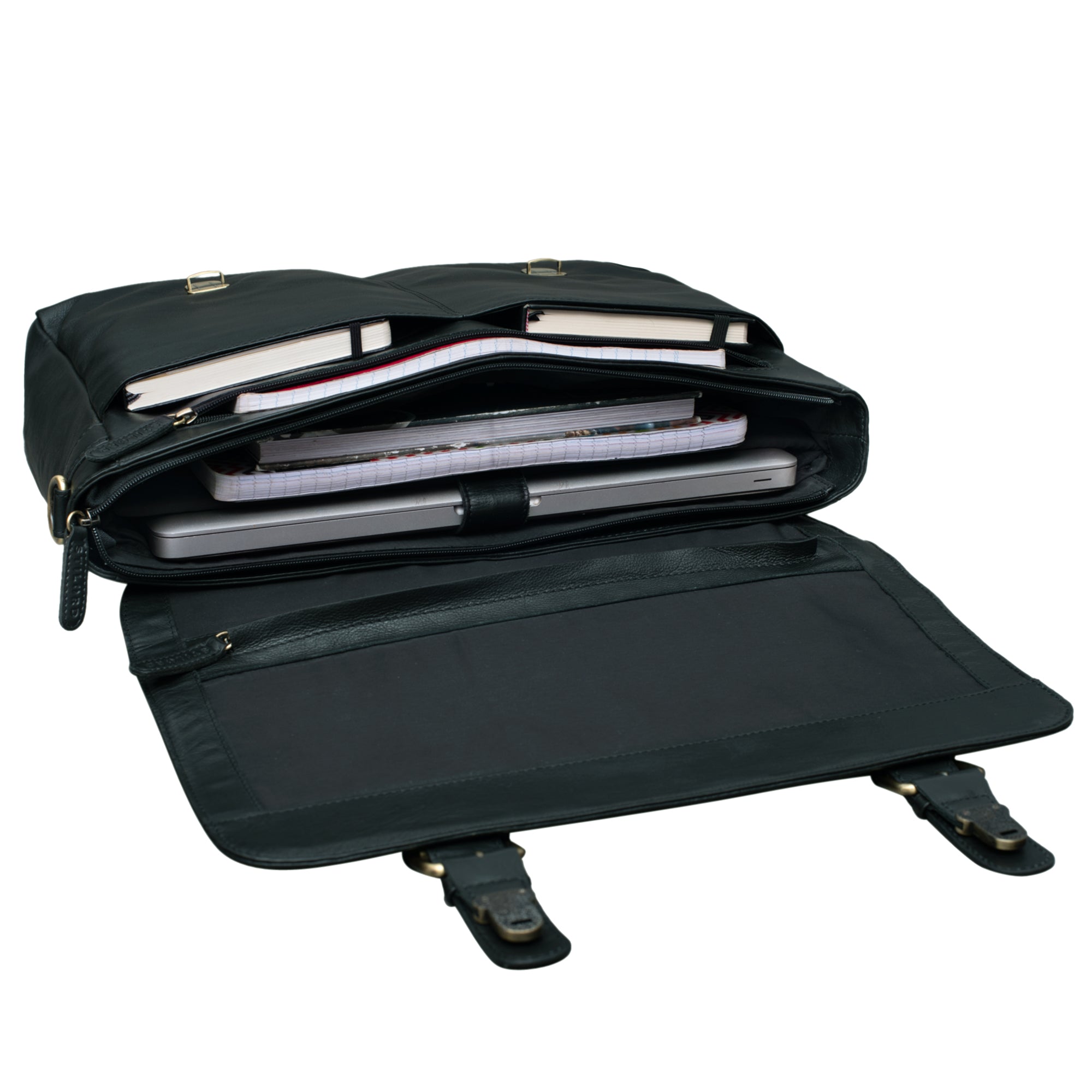 Schwarze Notebook Tasche