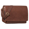 "Tom" Vintage Leder Umhängetasche mit 15 Zoll Laptopfach für Damen und Herren