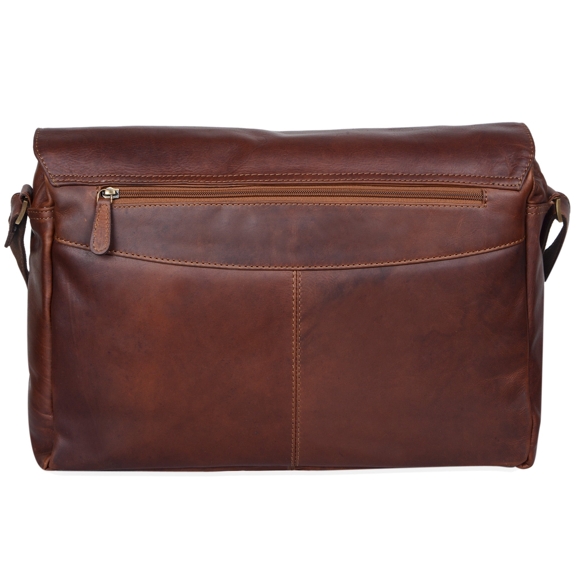 Businesstasche Leder cognac dunkelbraun