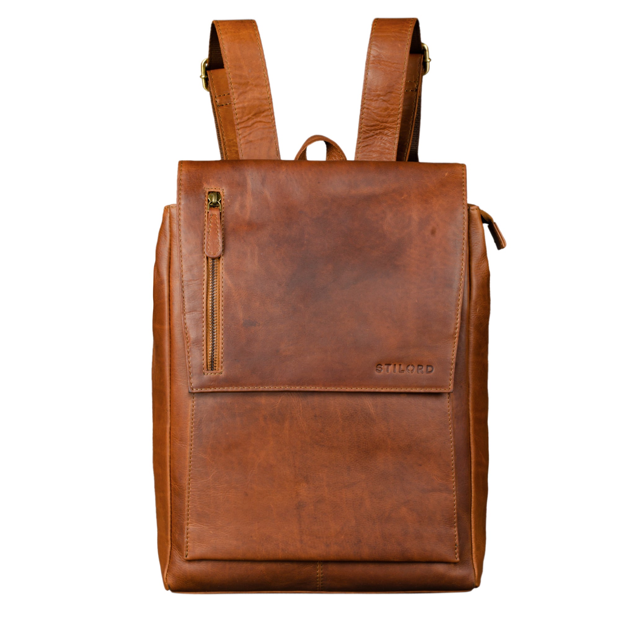 Herren Rucksack Leder braun