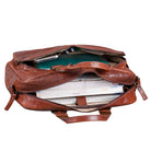 Leder Umhängetasche mit Laptopfach 15.6 Zoll