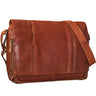 B-WARE "Erik" Vintage Schultertasche Leder 15,6 Zoll