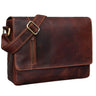 "Davis" Messenger Bag Leder 13 Zoll Umhängetasche Echtleder