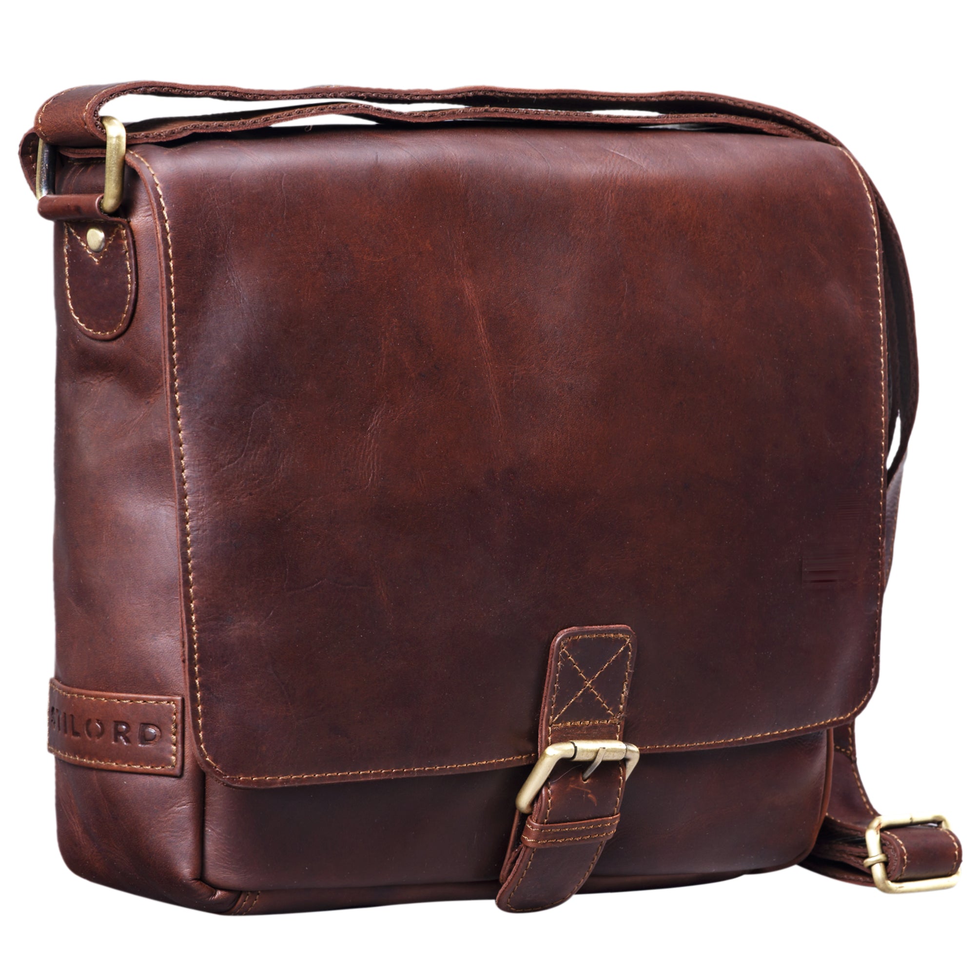 Leder Messenger Bag Herren klein