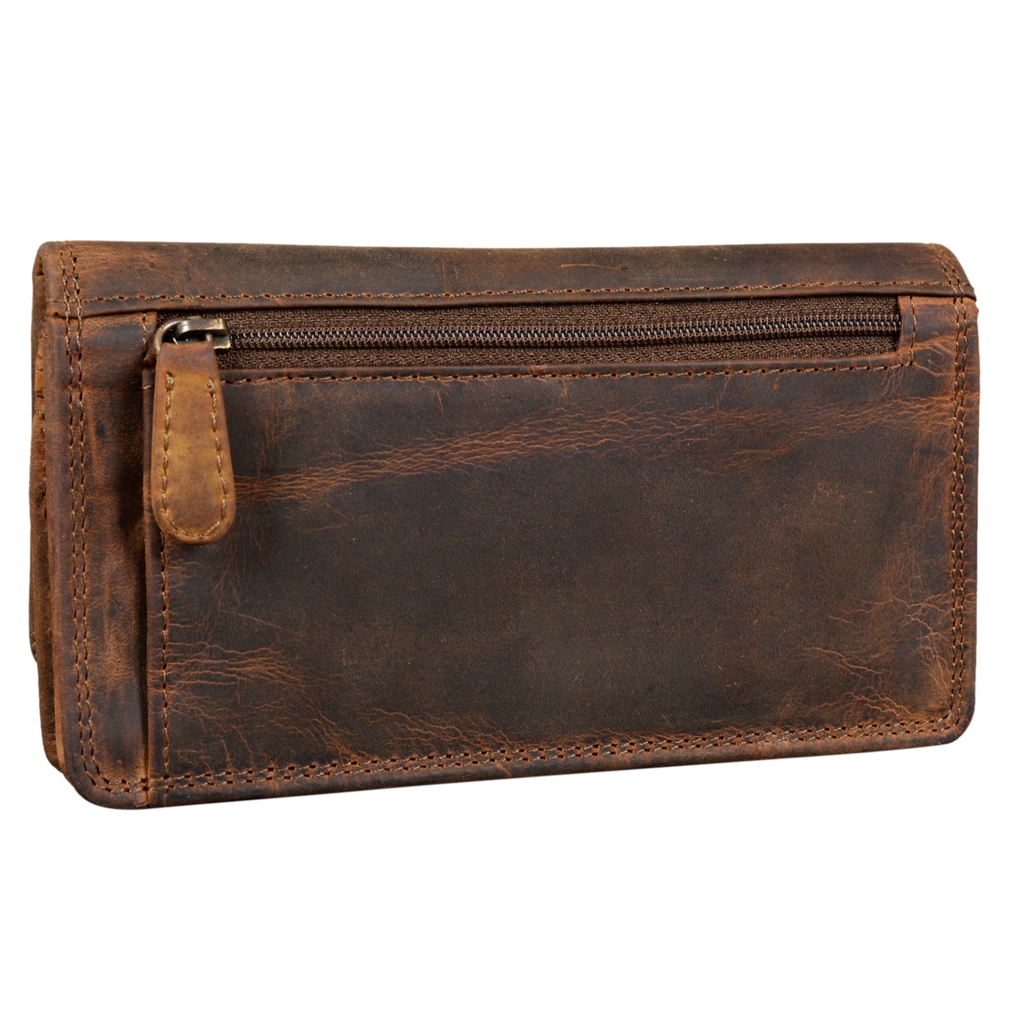 Leder Portemonee Vintage RFID Protector