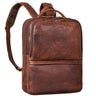"Albert" Moderner Business Rucksack Leder 17 Zoll Laptopfach Herren