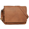 "Rick" Schultertasche Leder für 15,6 Zoll Laptop
