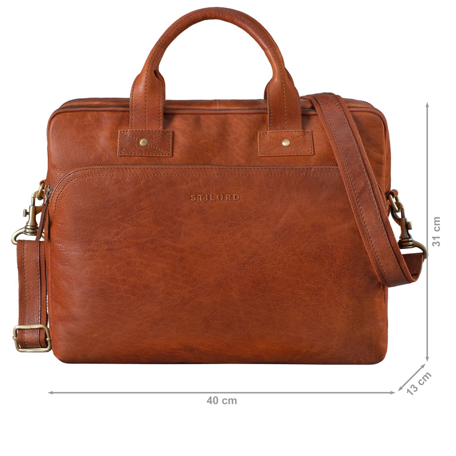 Große Ledertasche Vintage