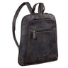 "May" Damen Rucksack Klein Leder Daypack Rucksackhandtasche Frauen