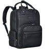 Damen Wickelrucksack schwarz Echtleder