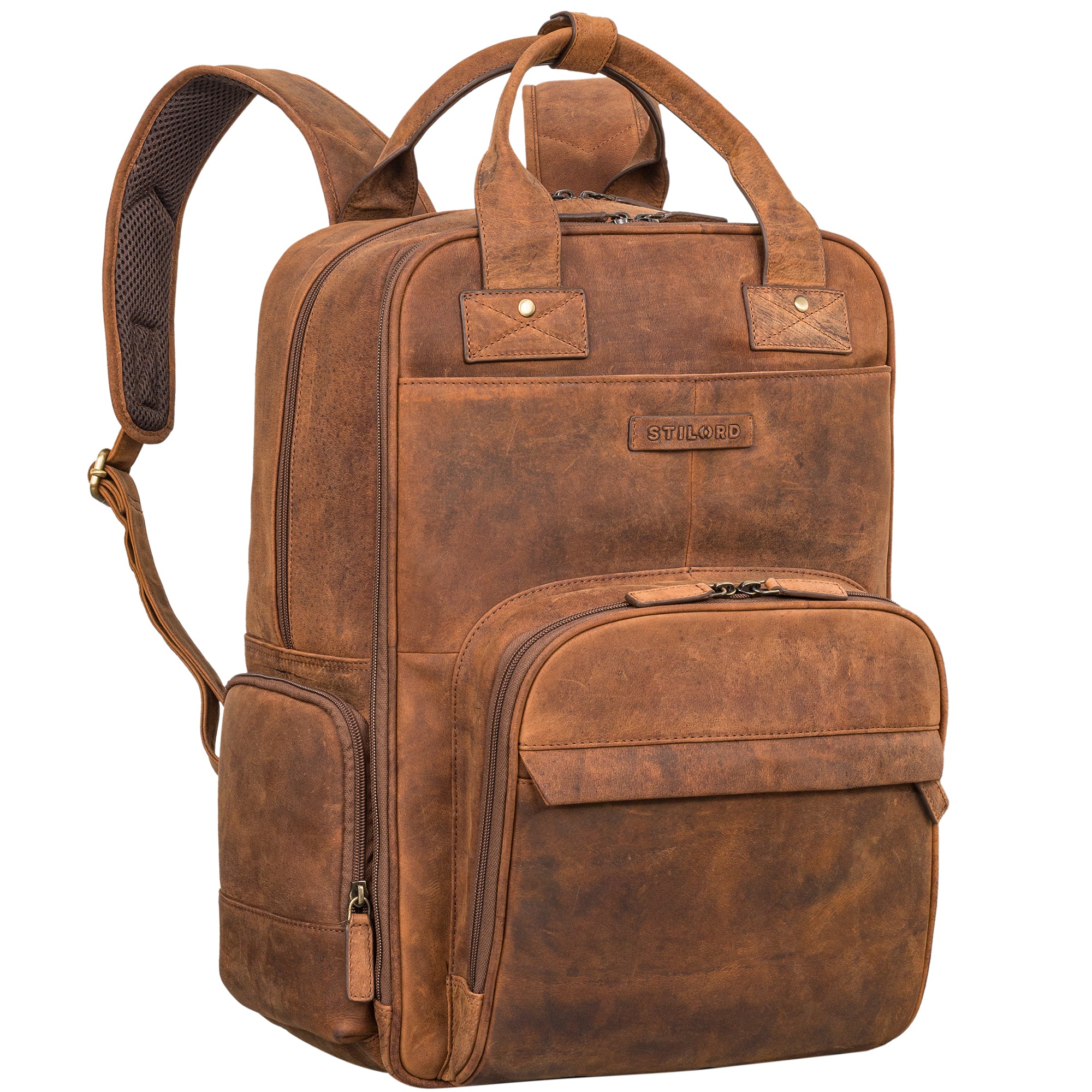 Brauner Wickelrucksack für Eltern