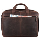 Vintage Ledertasche mit 17 Zoll Laptopfach
