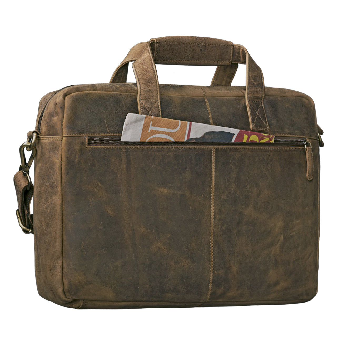 brauner Leder Tasche