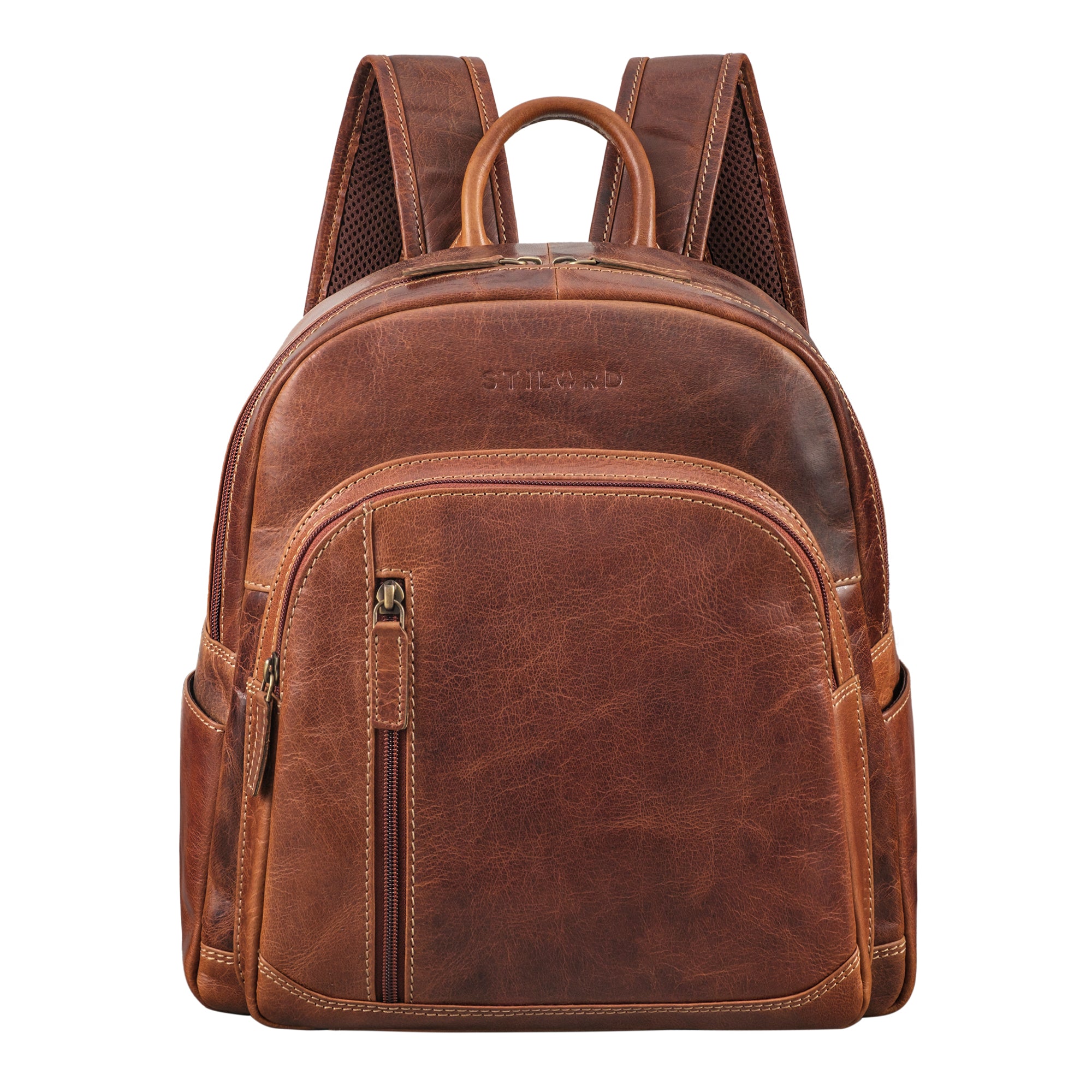 Brauner Lederrucksack Damen klein