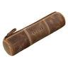 "Cato" Vintage Leder Federmappe rund
