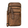 "Mikael" 3-in-1 Brusttasche Herren Leder Handytasche Gürteltasche