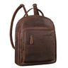 "Kima" Kleiner Rucksack Damen Vintage Leder