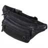 "Robin" Premium Bauchtasche Herren Leder mit 6 Reißverschlussfächern