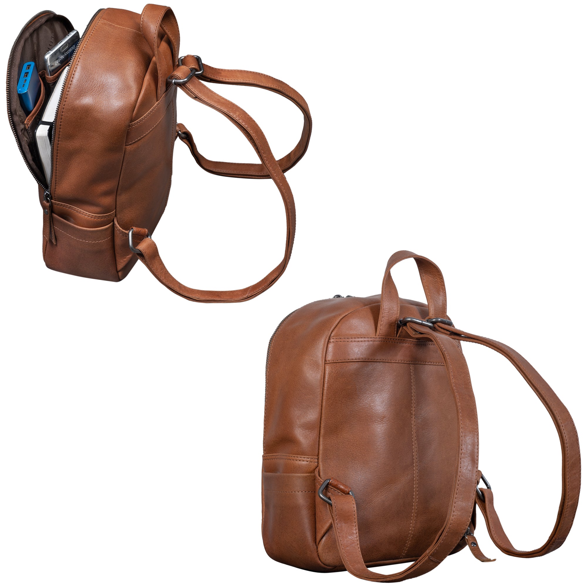 Daypack Rucksack Leder Damen