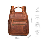 Freizeitrucksack Damen klein braun