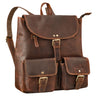 Damenrucksack Leder braun