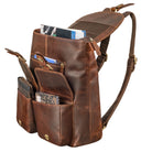 Damenrucksack Leder braun