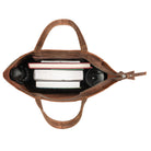Leder Handtasche Damen groß braun