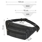 leder gürteltasche herren schwarz mittelgroß