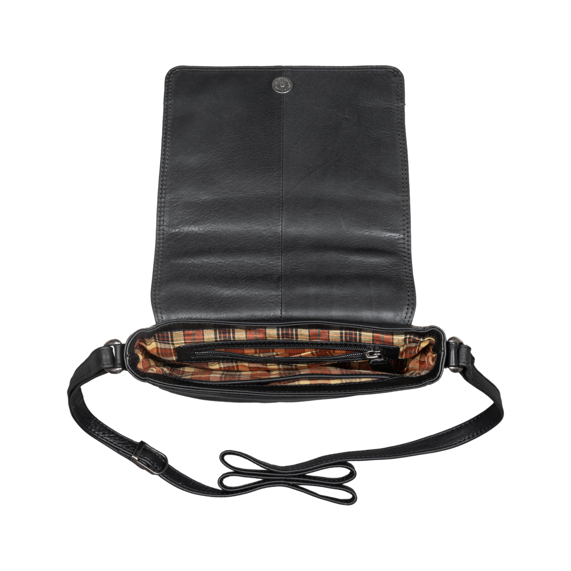 kariertes Innenfutter Handtasche