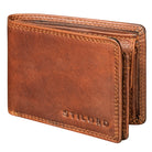 Leder Portemonnaie herren klein cognac RFID Schutz