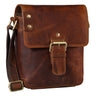 "Alessio" Leder Messenger Bag Männer klein