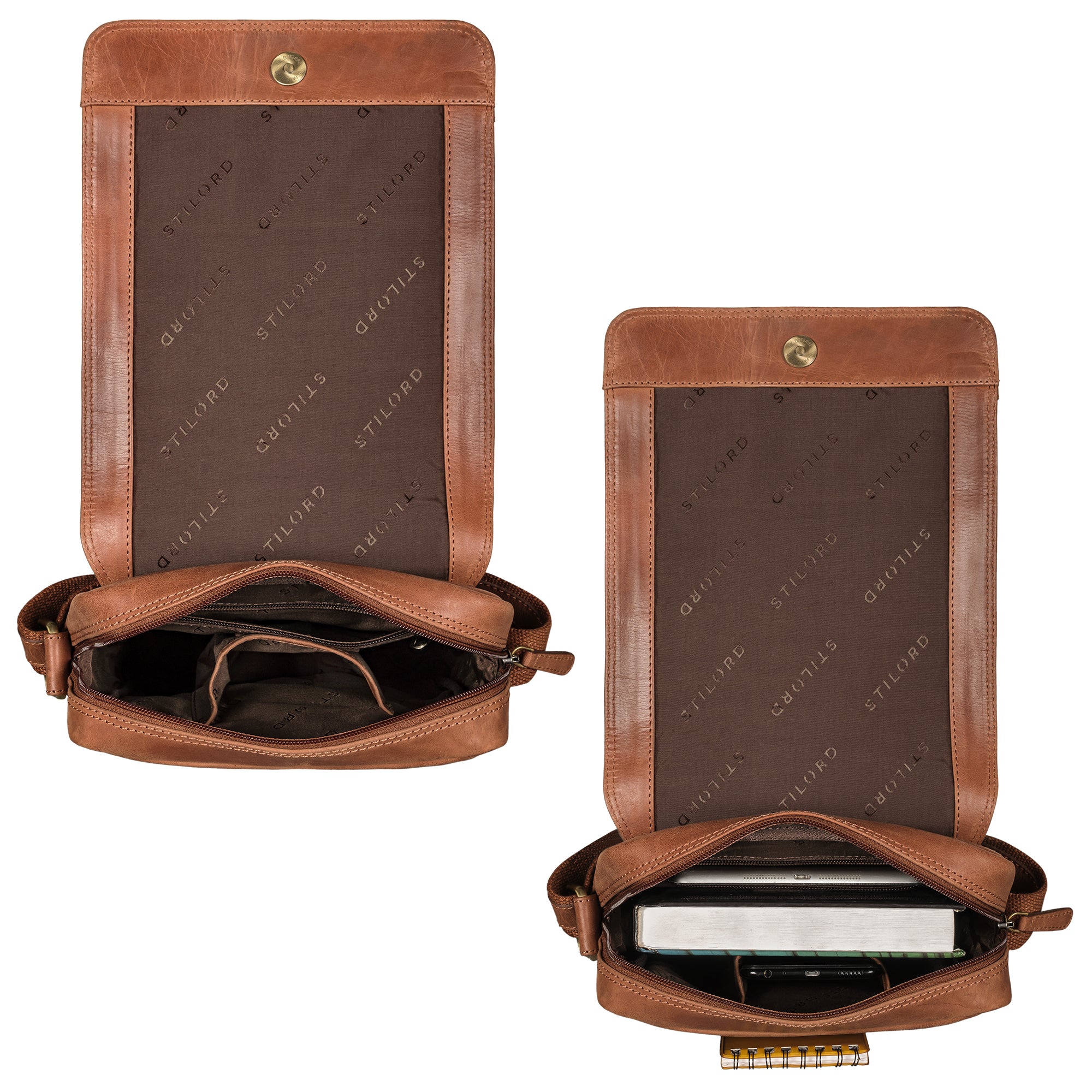 Herrentasche klein braun
