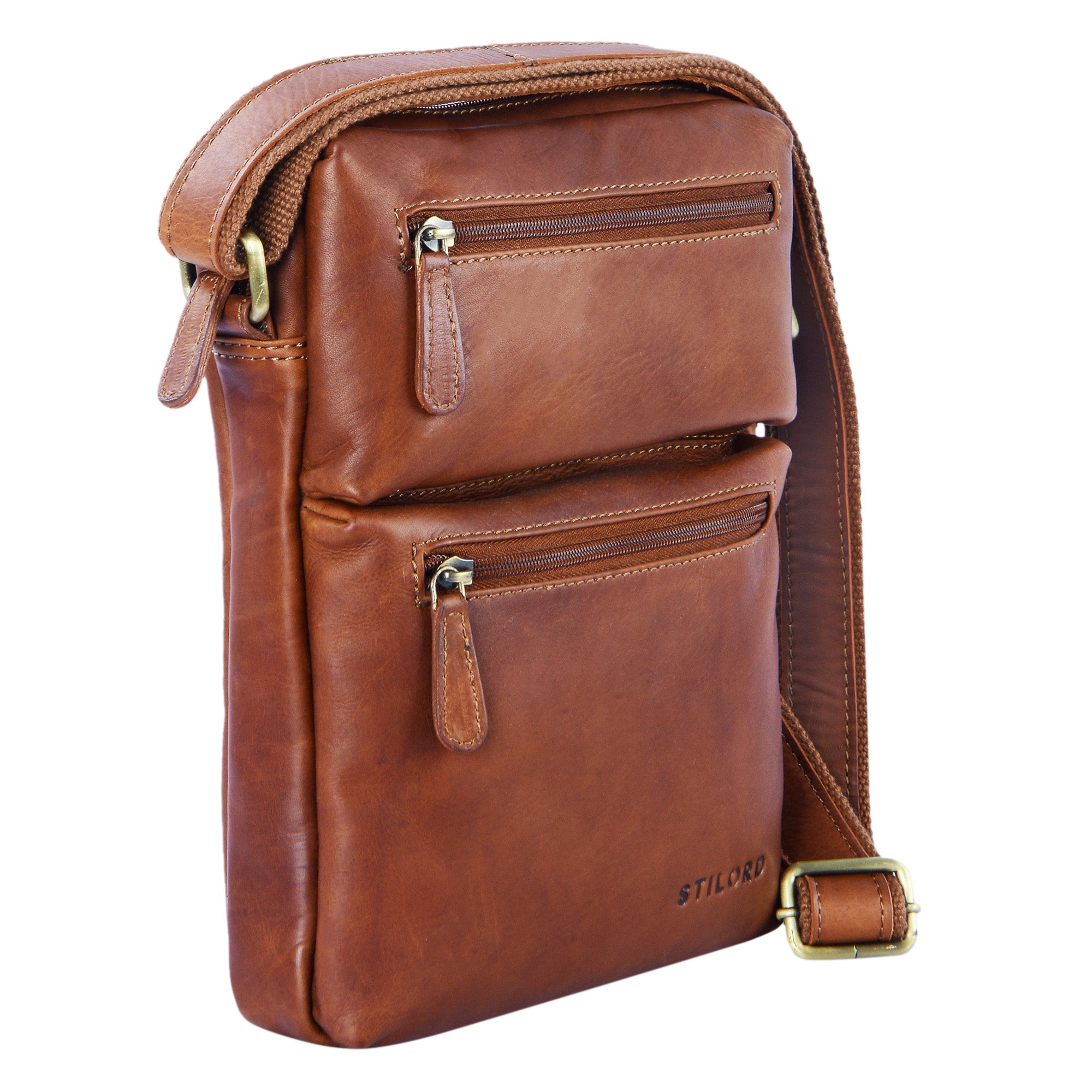 Vintage Ledertasche zum Umhängen klein