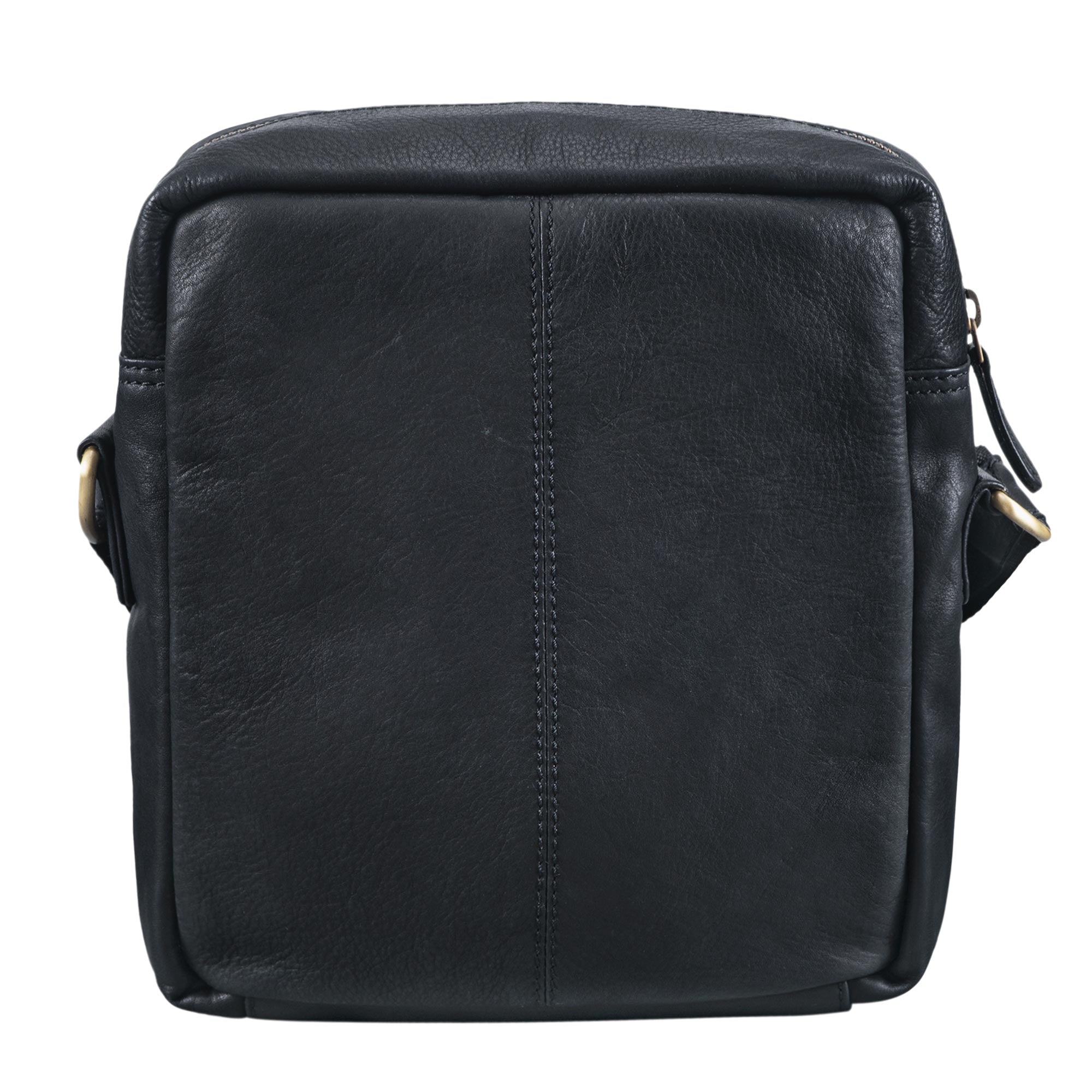 Freizeittasche klein Leder schwarz