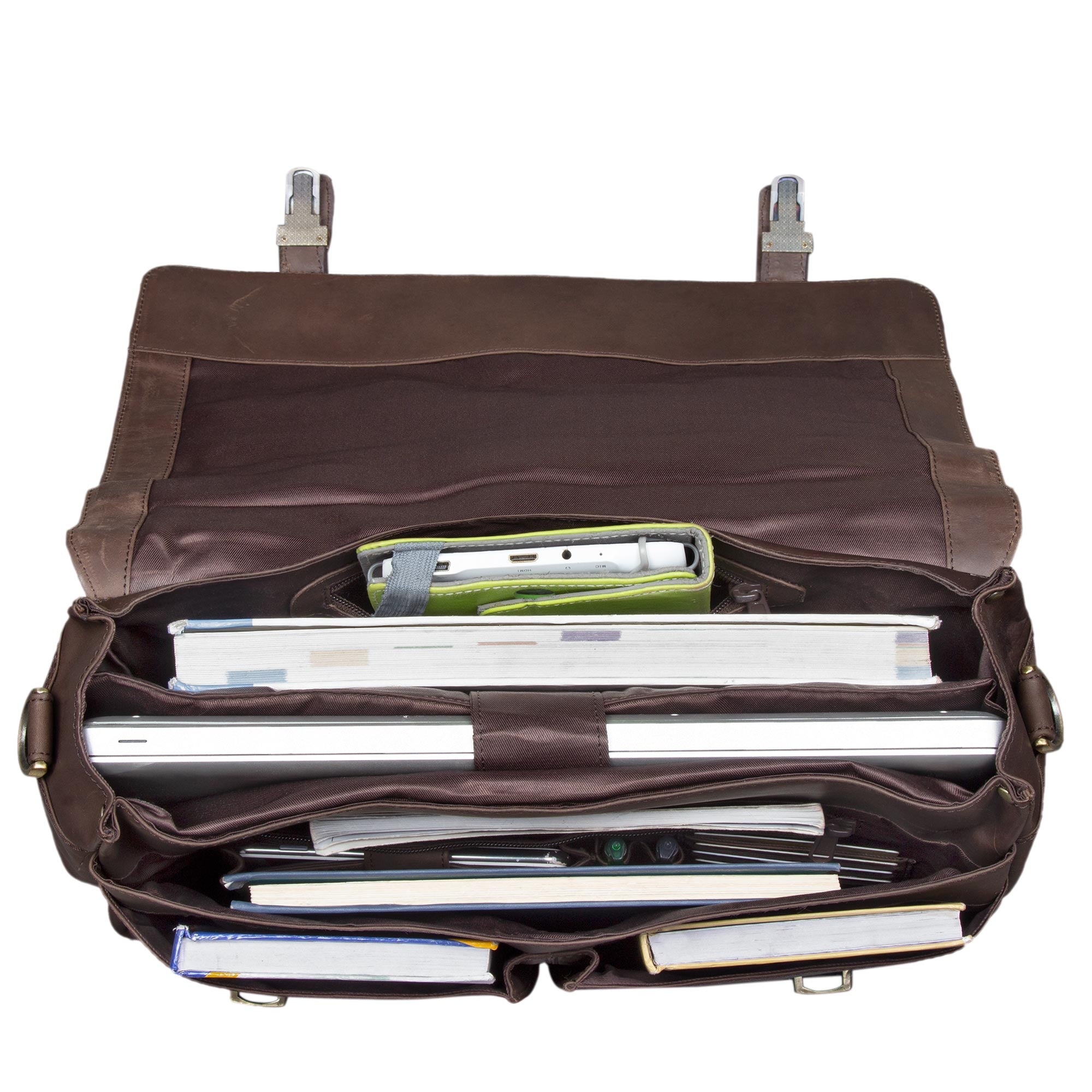 Leder Henkeltasche groß Vintage dunkelbraun